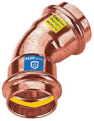 Elleboog 45° ff 54MM frabopress securfrabo combi