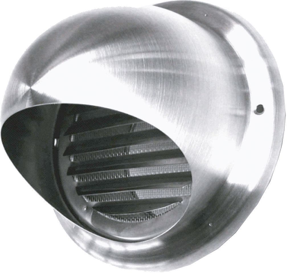 VERLUCHTINGSROOSTER+GAAS SUS INOX 100MM <450M³/u