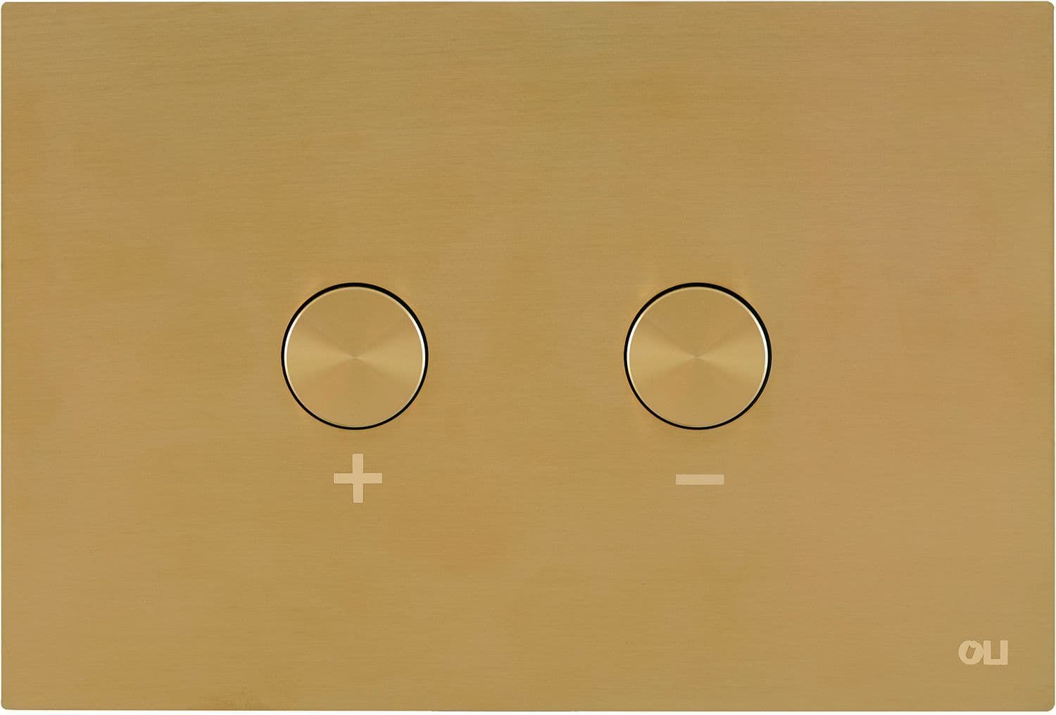 DUWPLAAT 2-TOETS BLINK PNEUMATISCH BRUSHED GOLD