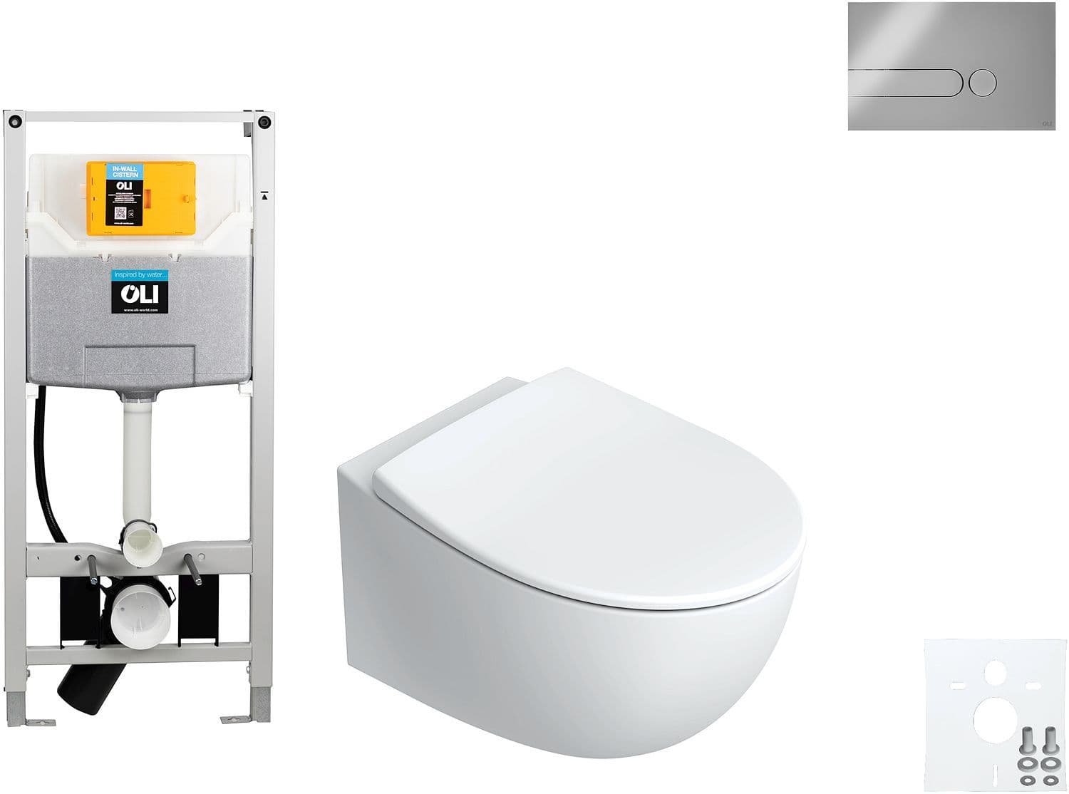 WALLFIX OLI HANGWC ITALY CATALANO IPLATE MAT CHROOM