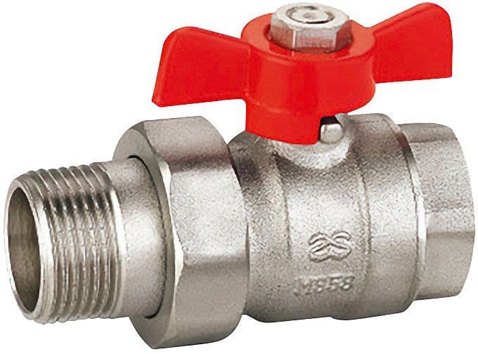 Bolkraan 2 delige koppeling 3/4" Mf