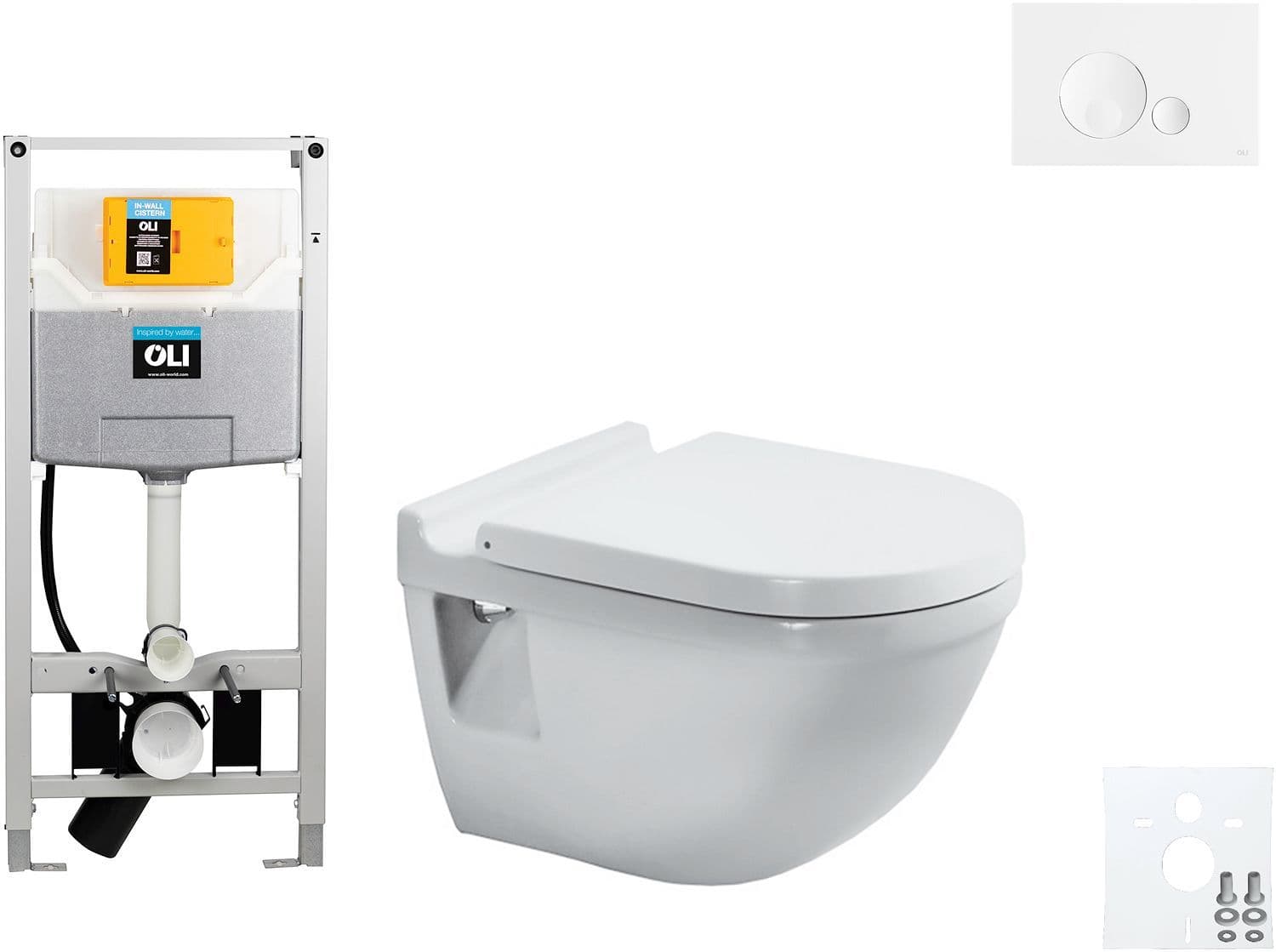 WALLFIX OLI HANGWC STARCK 3 DURAVIT GLOBE WIT