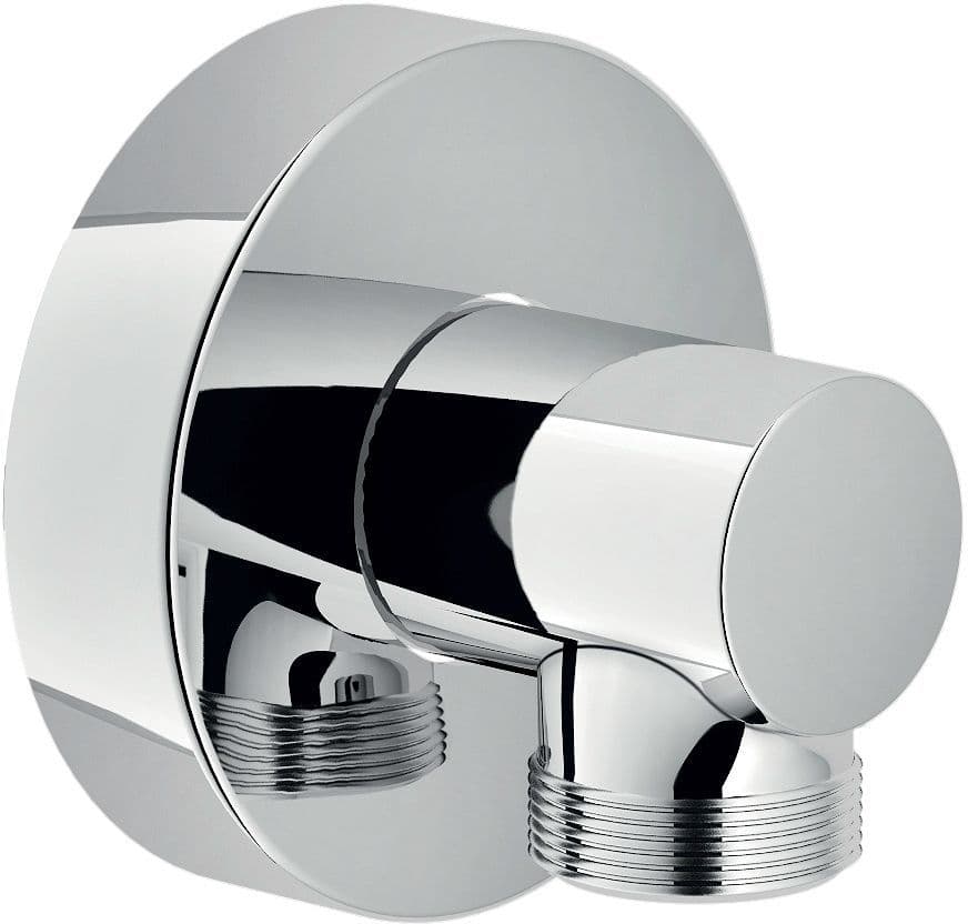 Coude de raccord universel rond nobili chrome