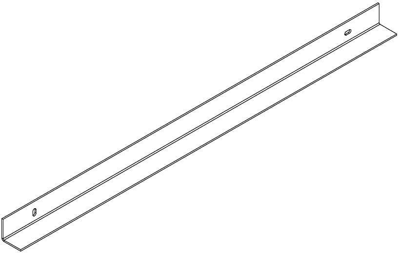 Steunprofiel achteraan voor tablet combo/form/alano 60CM