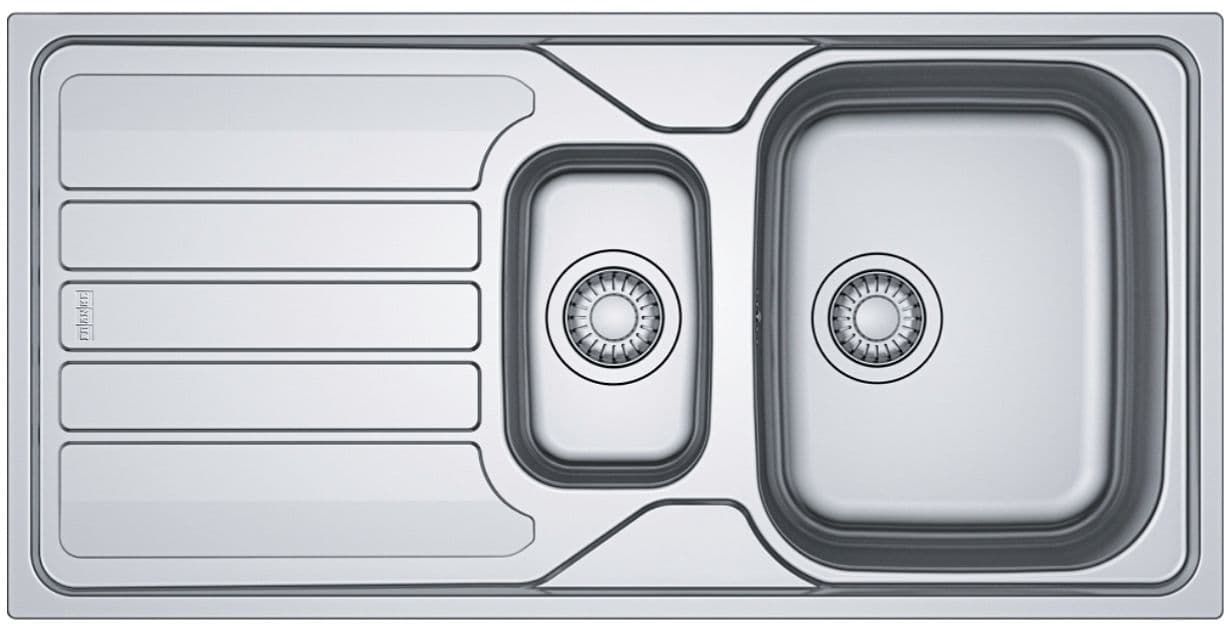 INBOUW SPOELTAFEL FLASH INOX FRANKE 1,5 BAK 1 VERLEK 1000-500