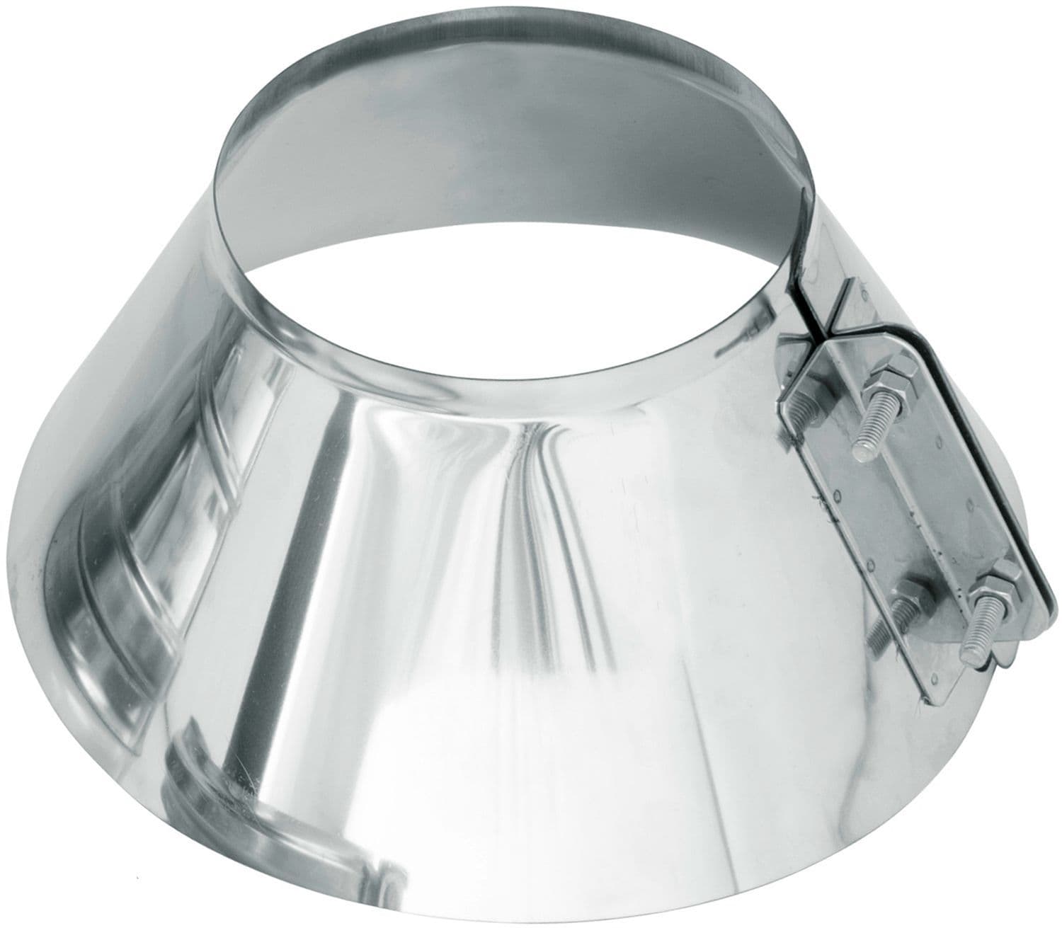 Uniflow collerette de solin 80/125MM inox/pp