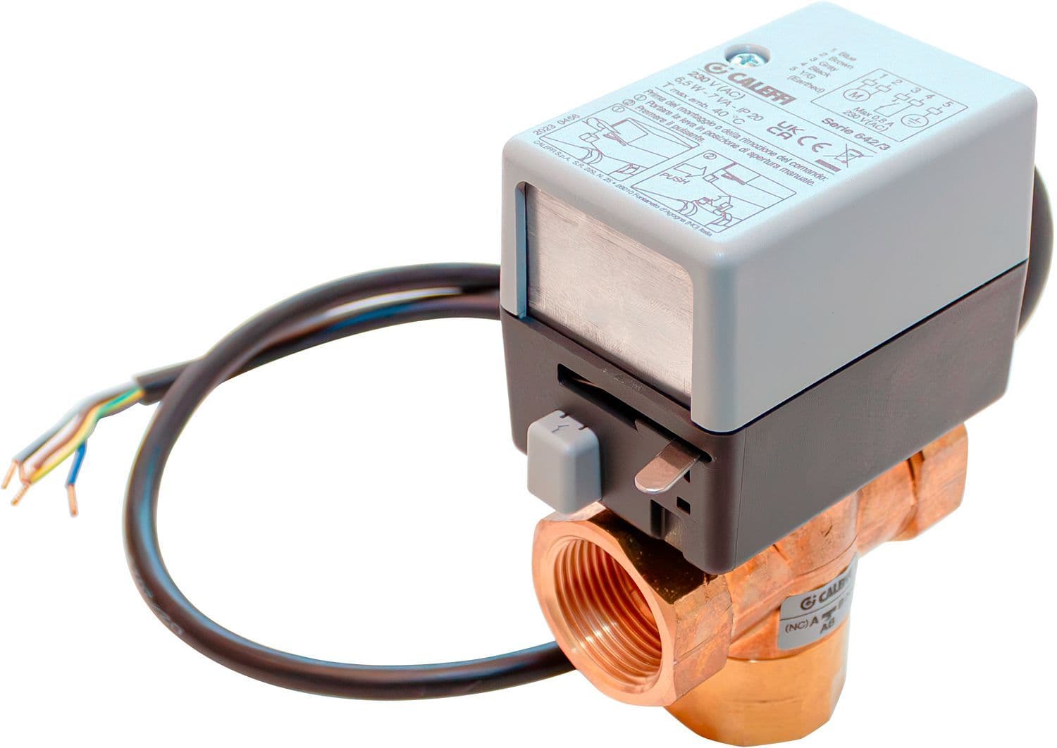 Caleffi zoneventiel 3 weg 3/4" 230V 2PUNTS