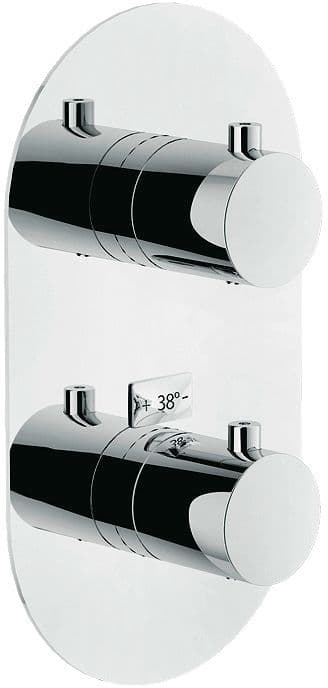 Afwerkset thermostaat+omstel live/velis nobili chroom