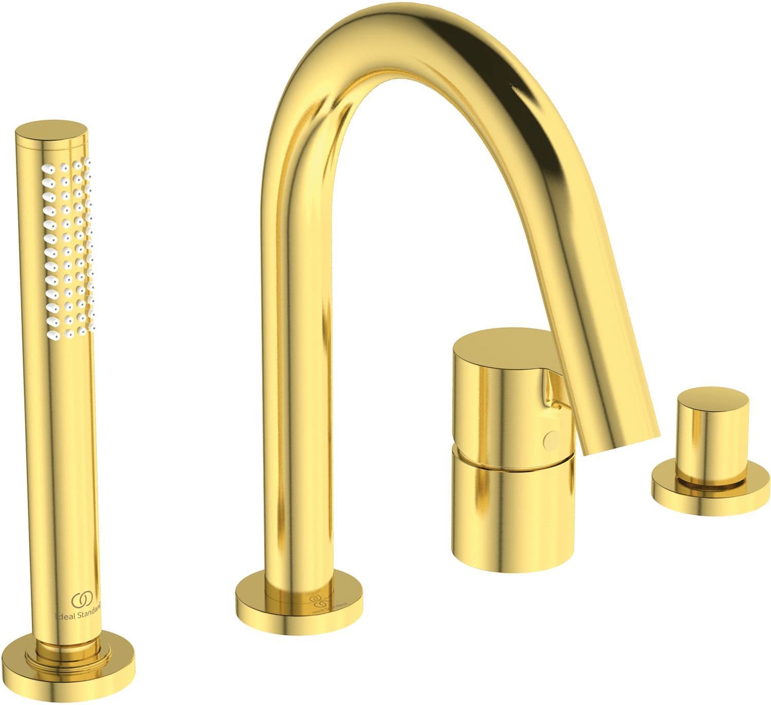 4TROU Melangeur bord du bain bain joy Ideal standard brushed gold